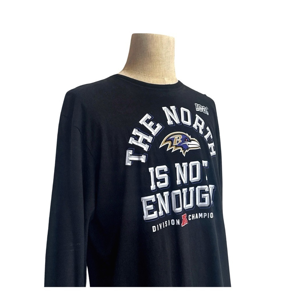 Fanatics Baltimore Ravens Long-Sleeve T-Shirt. Black, Purple, Gold. X-Large - Picture 8 of 9